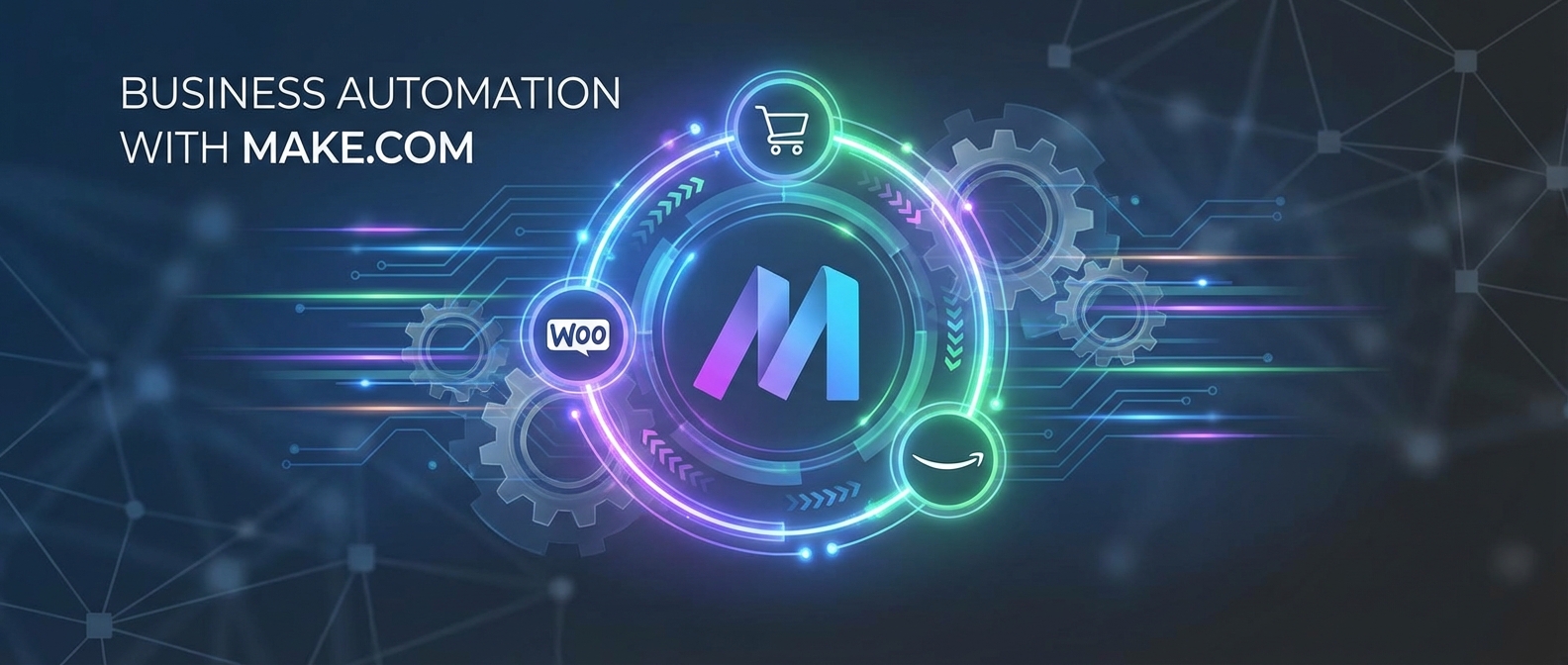 Automation Header Die Kraft von Make.com (ehemals Integromat) – Geschäftsprozesse durch ...